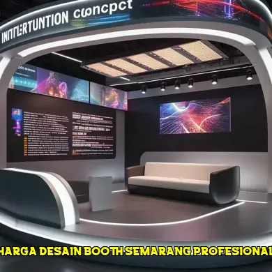 harga desain booth semarang profesional